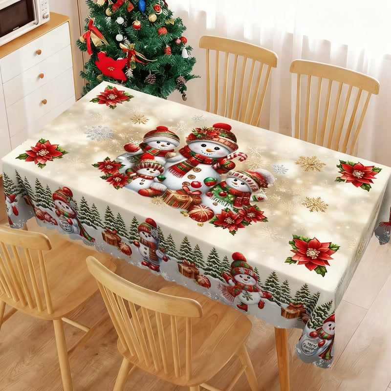 🔥Tant que le stock dure : 50 % de réduction !🎉Nappe élégante à motif de Noël