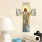 ✝️50% DE RÉDUCTION!✨Décoration Murale Rétro Croix de Jésus - Design Vintage en Bois avec Symbole de Foi pour un Style Spirituel et Élégant 🕊️