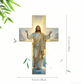 ✝️50% DE RÉDUCTION!✨Décoration Murale Rétro Croix de Jésus - Design Vintage en Bois avec Symbole de Foi pour un Style Spirituel et Élégant 🕊️