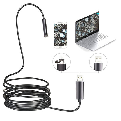 🔍 50% DE RÉDUCTION ! 🔥 Caméra Endoscopique USB Étanche 3-en-1 avec LED – Inspection Visuelle, Pour Endroits Difficiles d'Accès & Photos/Vidéos 📱