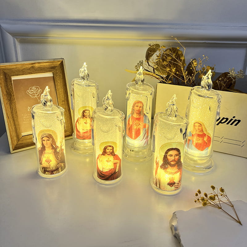 Bougie de prière LED Jésus