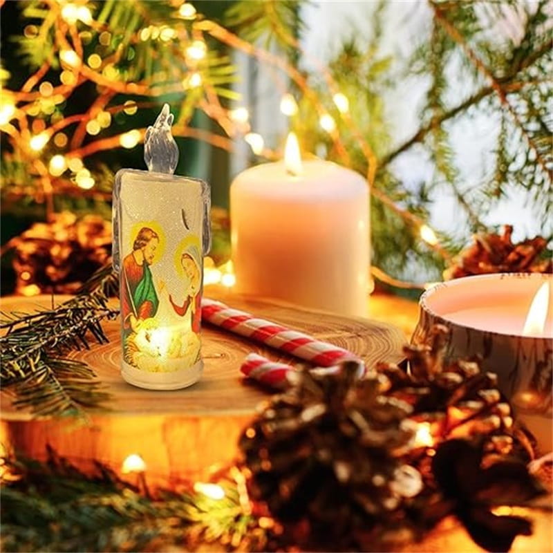 Bougie de prière LED Jésus