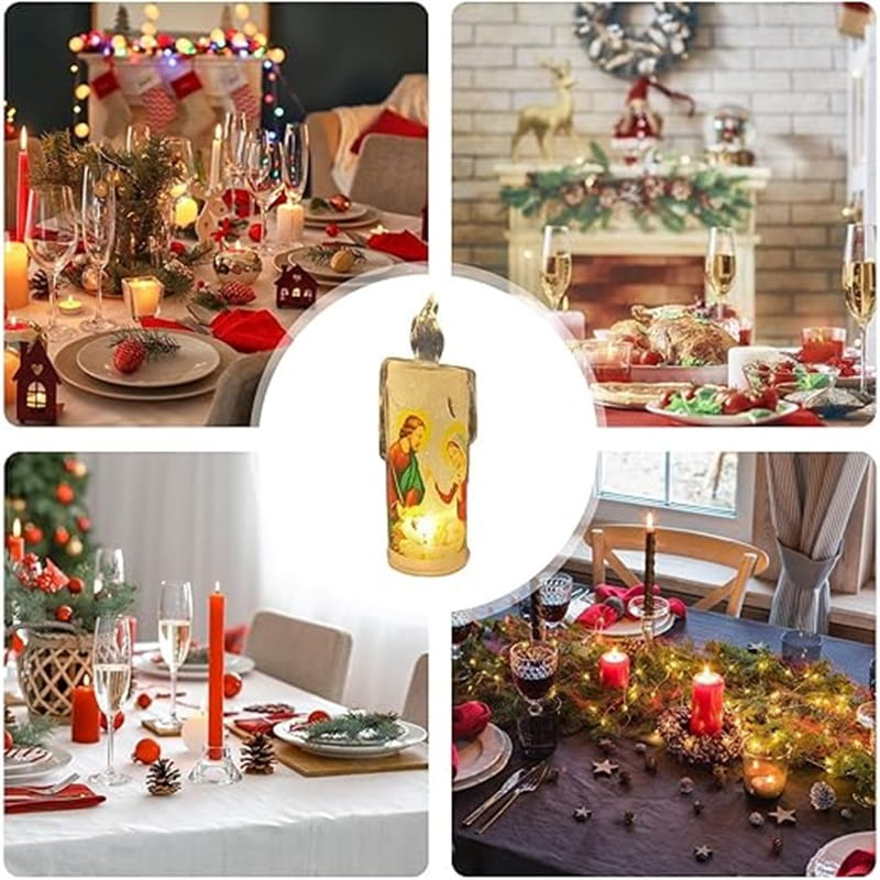 Bougie de prière LED Jésus