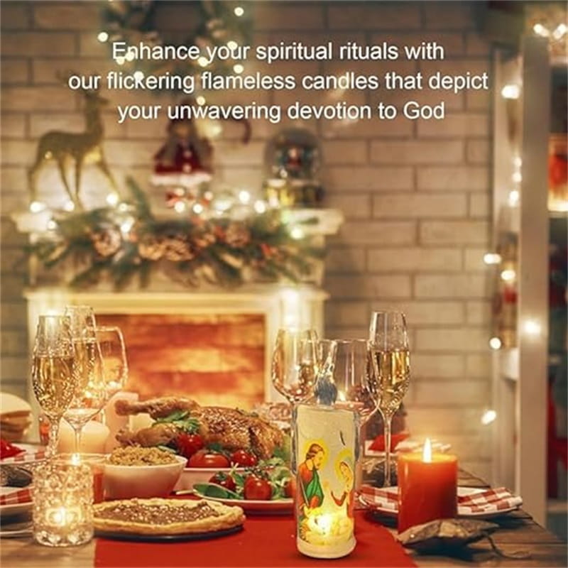 Bougie de prière LED Jésus