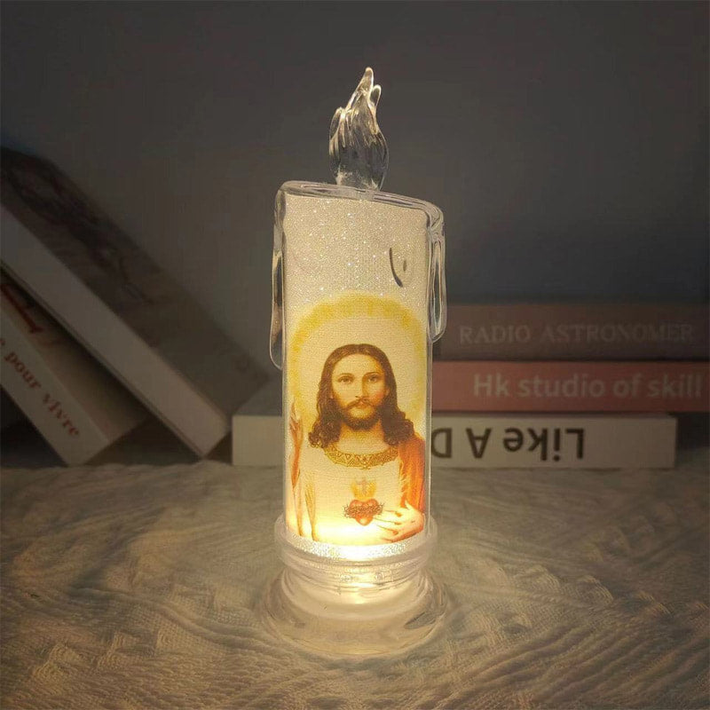 Bougie de prière LED Jésus