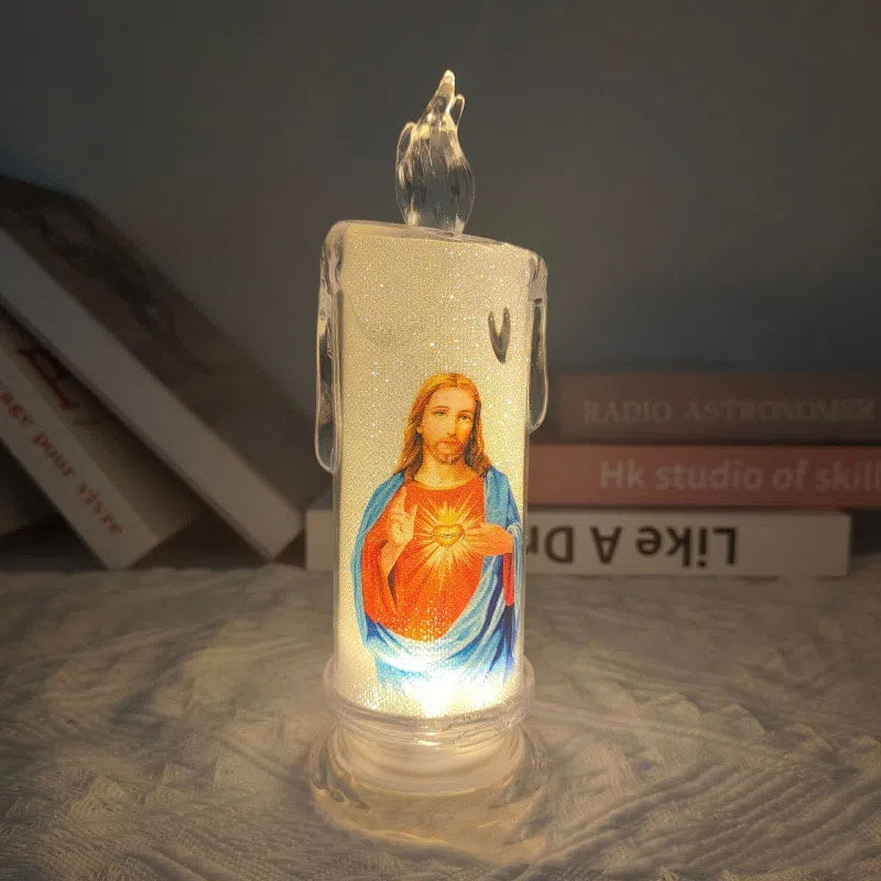 Bougie de prière LED Jésus