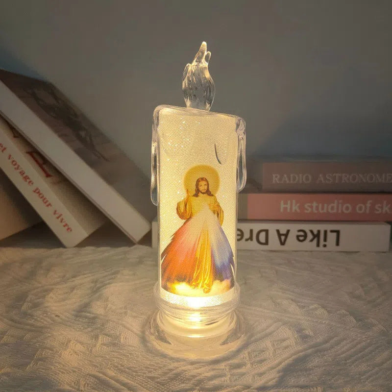 Bougie de prière LED Jésus