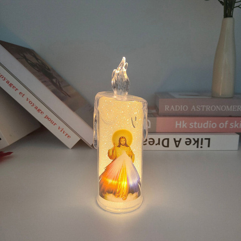 Bougie de prière LED Jésus