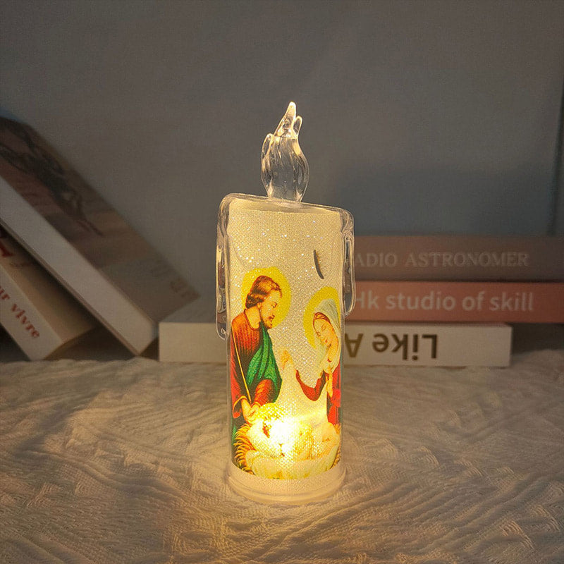Bougie de prière LED Jésus