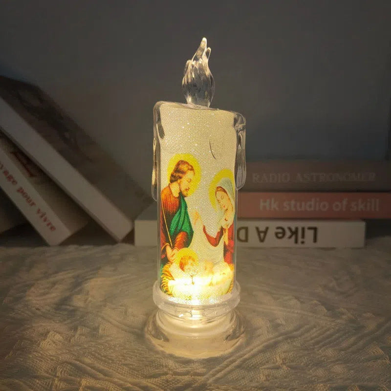 Bougie de prière LED Jésus