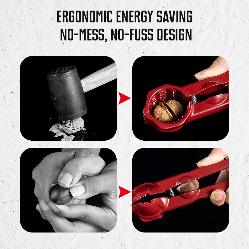 🔥50% DE RÉDUCTION !✨Casse-Noix Manuel🔧Aluminium et Acier Inoxydable, Coquille Anti-Projection, Noyau Intact🥜