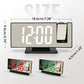 ⏳Offre spéciale à durée limitée⏰Réveil à projection LED sur miroir🕰️