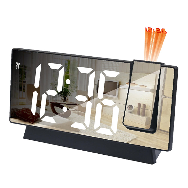 ⏳Offre spéciale à durée limitée⏰Réveil à projection LED sur miroir🕰️