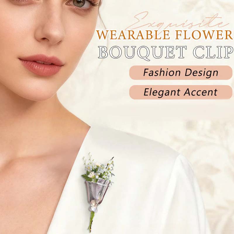 🌸Broche florale portable💎Design élégant, accessoire floral frais et style polyvalent