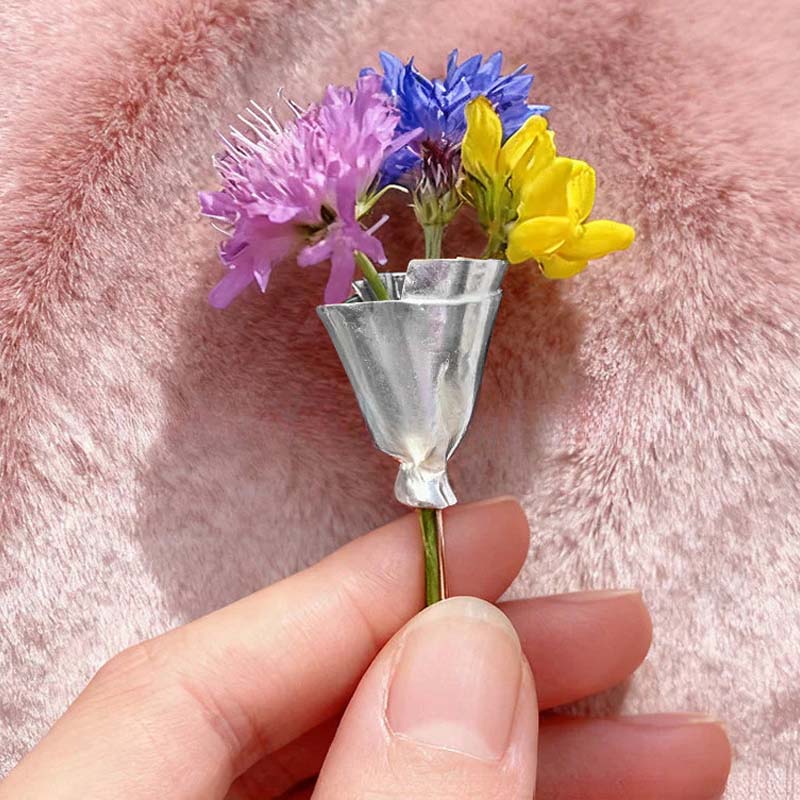 🌸Broche florale portable💎Design élégant, accessoire floral frais et style polyvalent