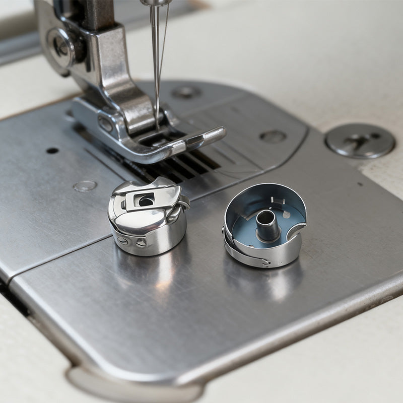 Boîtiers de canette de machine à coudre en acier inoxydable