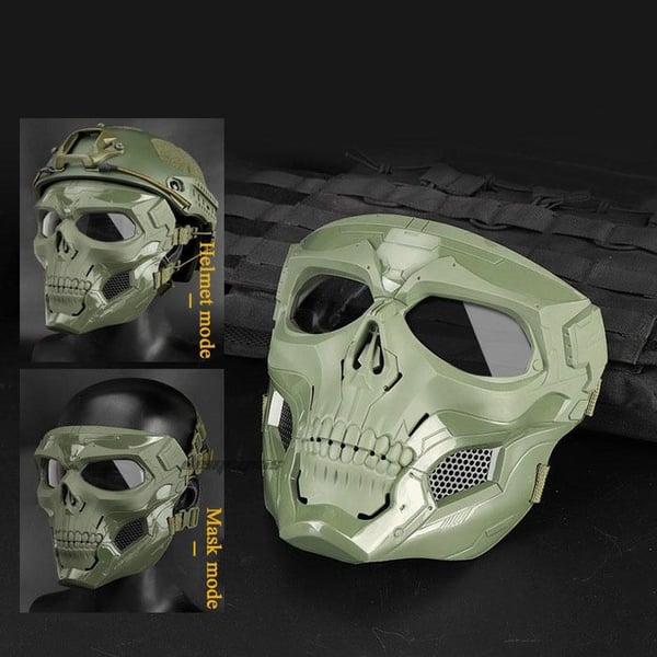 🔥50% DE RÉDUCTION✨Masque Casque Fantôme⛑Protection Robust, Multisports, Idéal pour l'Aventure
