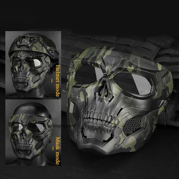 🔥50% DE RÉDUCTION✨Masque Casque Fantôme⛑Protection Robust, Multisports, Idéal pour l'Aventure