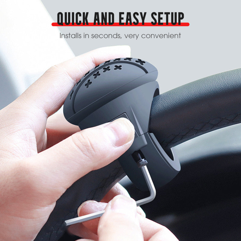 🚗 Plus vous achetez, plus la remise est importante✨ Pommeau de Volant Ergonomique - Design Texturé Antidérapant pour une Meilleure Prise en Toutes Circonstances 🔧💫