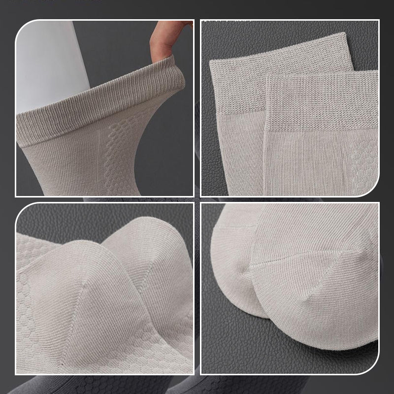 Chaussettes courtes anti-odeurs en graphène pour hommes - Lot de 5 paires