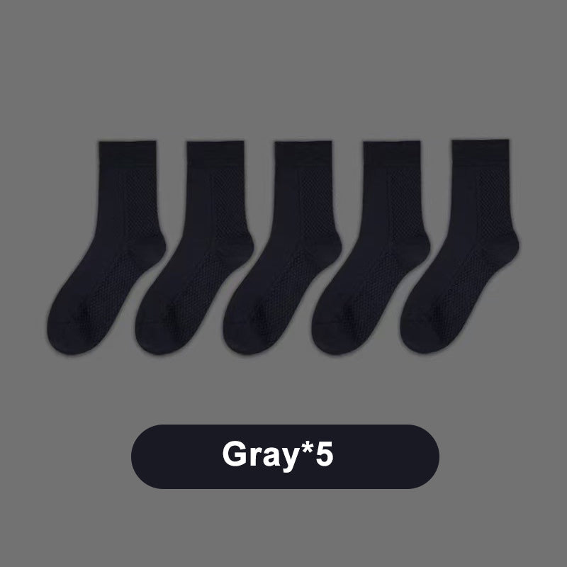 Chaussettes courtes anti-odeurs en graphène pour hommes - Lot de 5 paires