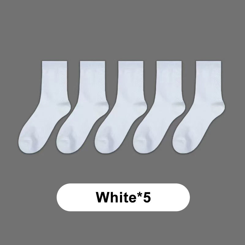Chaussettes courtes anti-odeurs en graphène pour hommes - Lot de 5 paires