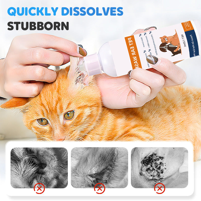 ✨Nettoyant pour Oreilles pour Animaux – Formule Douce à l'Aloe Vera, Prévient Infections & Odeurs 🌿👂