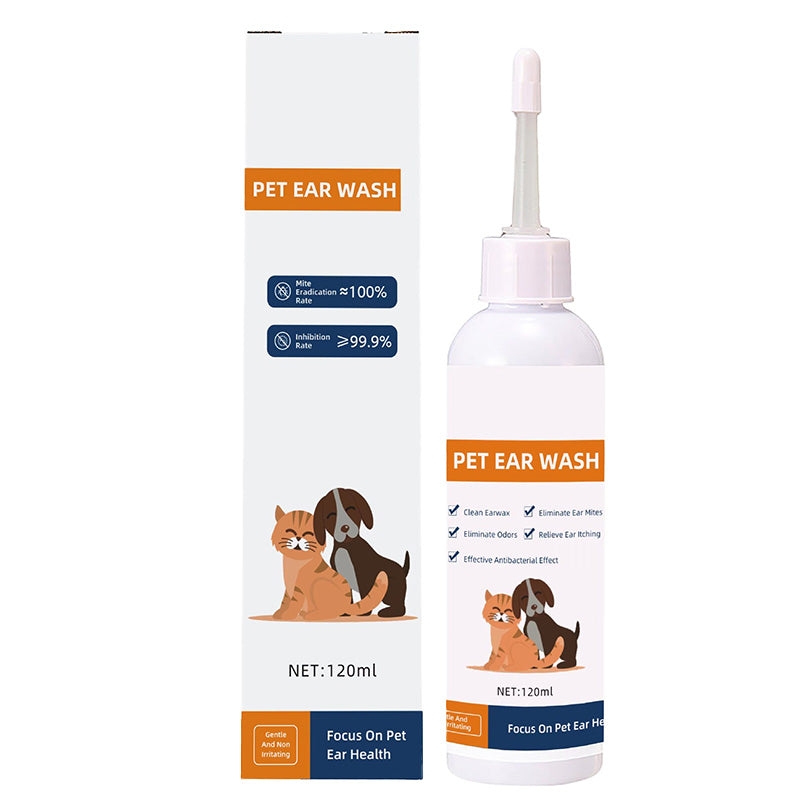 ✨Nettoyant pour Oreilles pour Animaux – Formule Douce à l'Aloe Vera, Prévient Infections & Odeurs 🌿👂