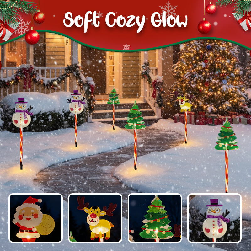 🎅Pique de jardin sur le thème de Noël📢50% DE RÉDUCTION !!! ✨