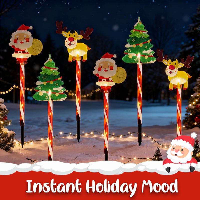 🎅Pique de jardin sur le thème de Noël📢50% DE RÉDUCTION !!! ✨