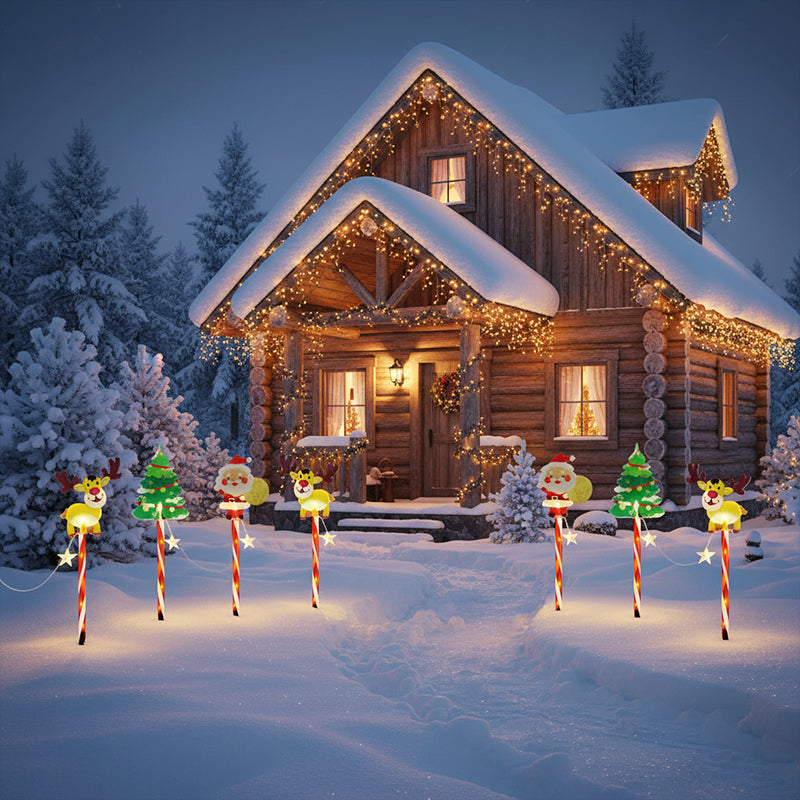 🎅Pique de jardin sur le thème de Noël📢50% DE RÉDUCTION !!! ✨