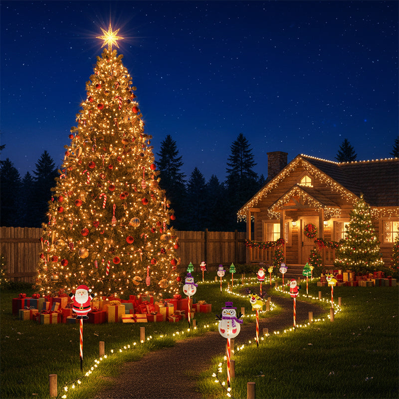 🎅Pique de jardin sur le thème de Noël📢50% DE RÉDUCTION !!! ✨