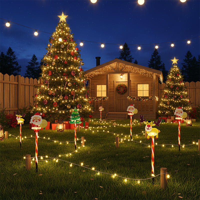 🎅Pique de jardin sur le thème de Noël📢50% DE RÉDUCTION !!! ✨