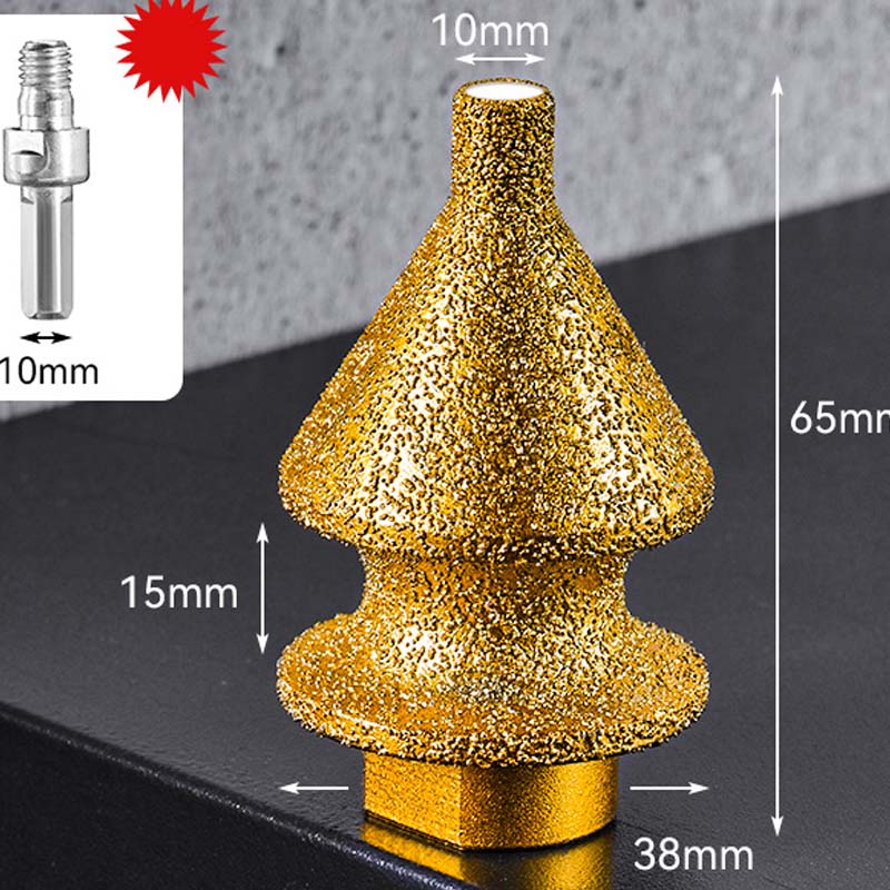📢📢50 % de réduction !! ⏰Fraise à Chanfreiner Diamant pour Meuleuse – Brasé, Filetage M10, 2 Tailles, Polyvalent pour Carrelage, Pierre & Verre ✨