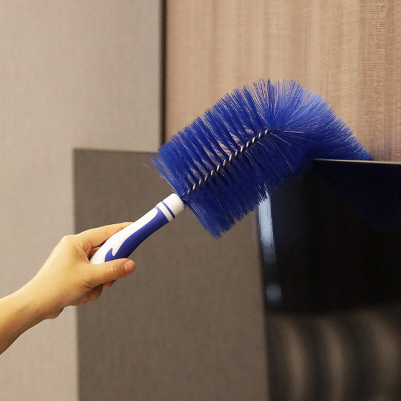 🧹 Outil de dépoussiérage à brosse en éventail | Atteint les recoins • Anti-statique