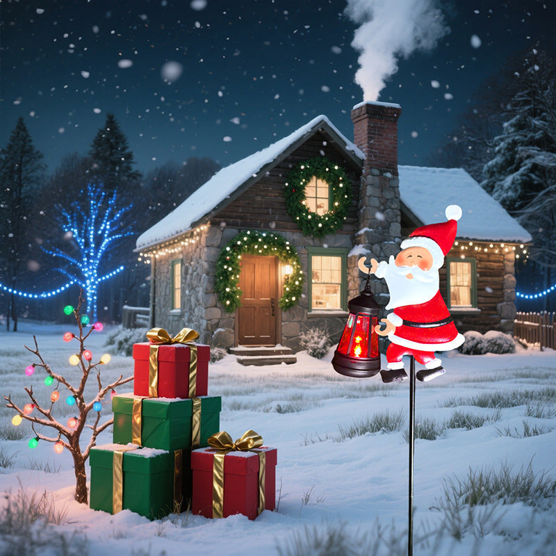 🎅 50% DE RÉDUCTION! ☀️ Lumière solaire Père Noël – Décoration festive & résistante – Idéale pour le jardin 🎄
