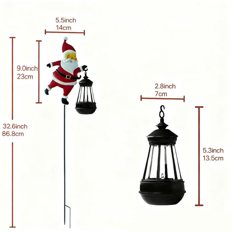 🎅 50% DE RÉDUCTION! ☀️ Lumière solaire Père Noël – Décoration festive & résistante – Idéale pour le jardin 🎄