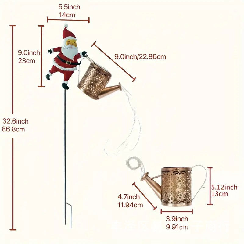 🎅 50% DE RÉDUCTION! ☀️ Lumière solaire Père Noël – Décoration festive & résistante – Idéale pour le jardin 🎄