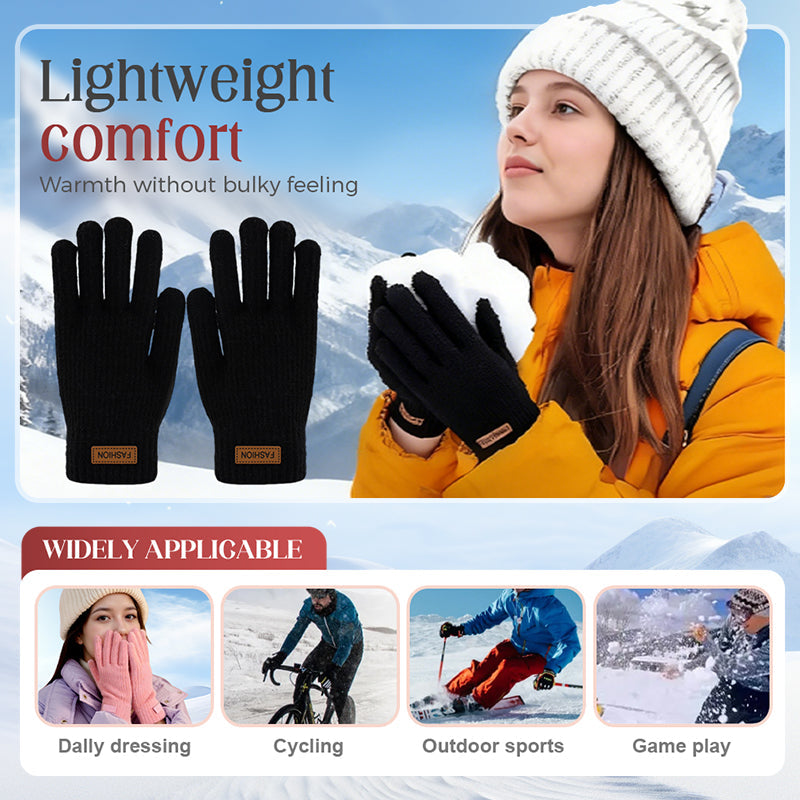 Gants Tactiles Chauds en Tricot Thermique