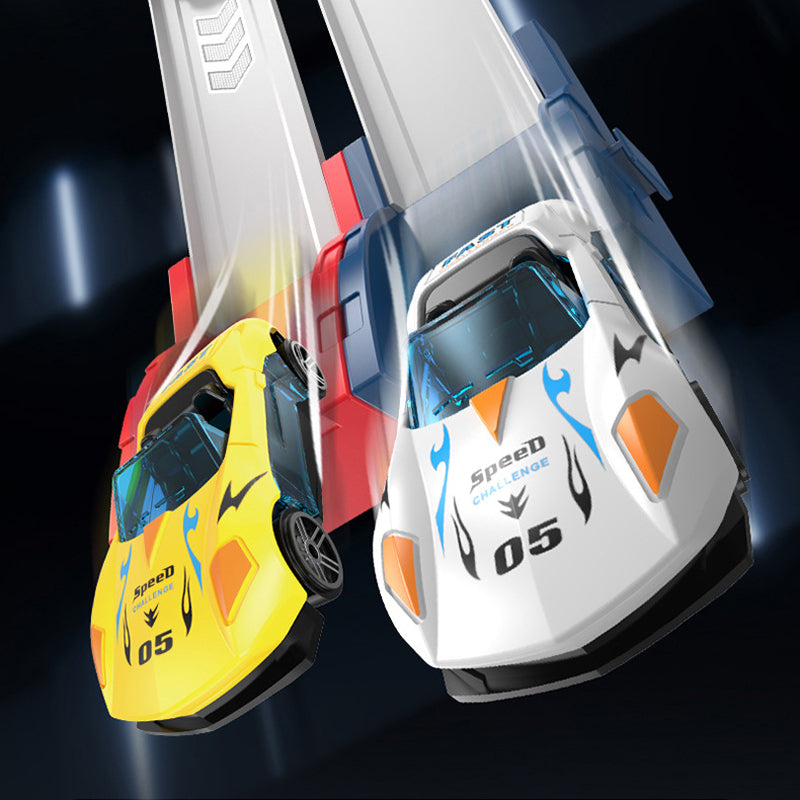 🏎️ 50% DE RÉDUCTION ! DOUBLE PISTE, DOUBLE PLAISIR ! ✨ Ensemble de Piste de Course avec Double Lanceur de Voitures - 2 Lanceurs avec 360° de Loopings & 6 Modes de Vitesse pour des Compétitions Fratrie ! 🚗✨