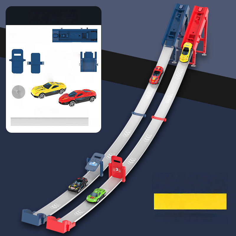 🏎️ 50% DE RÉDUCTION ! DOUBLE PISTE, DOUBLE PLAISIR ! ✨ Ensemble de Piste de Course avec Double Lanceur de Voitures - 2 Lanceurs avec 360° de Loopings & 6 Modes de Vitesse pour des Compétitions Fratrie ! 🚗✨