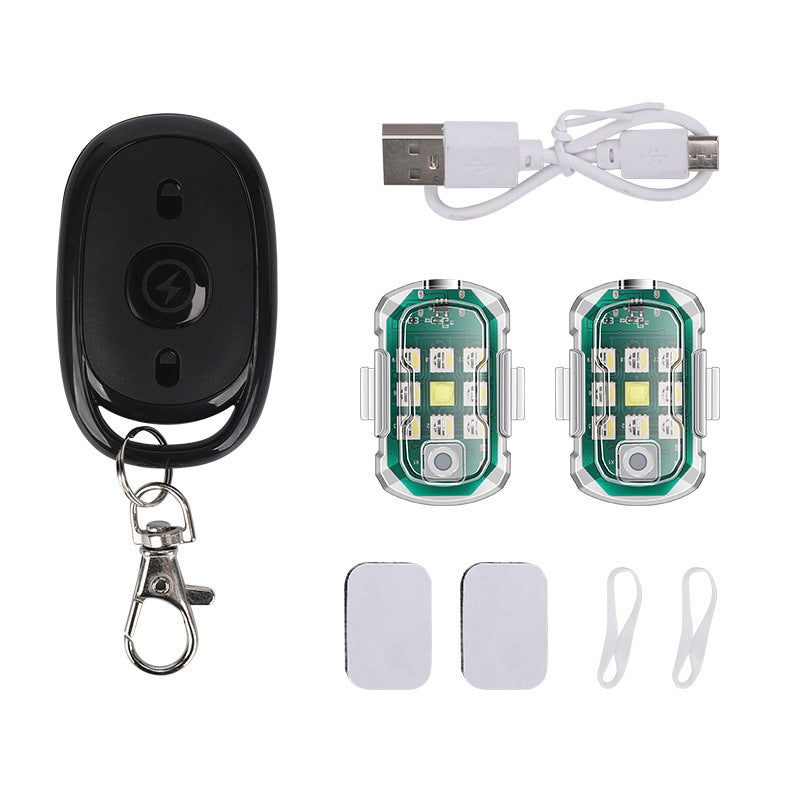Lampe d'avertissement nocturne à télécommande LED pour voitures et motos