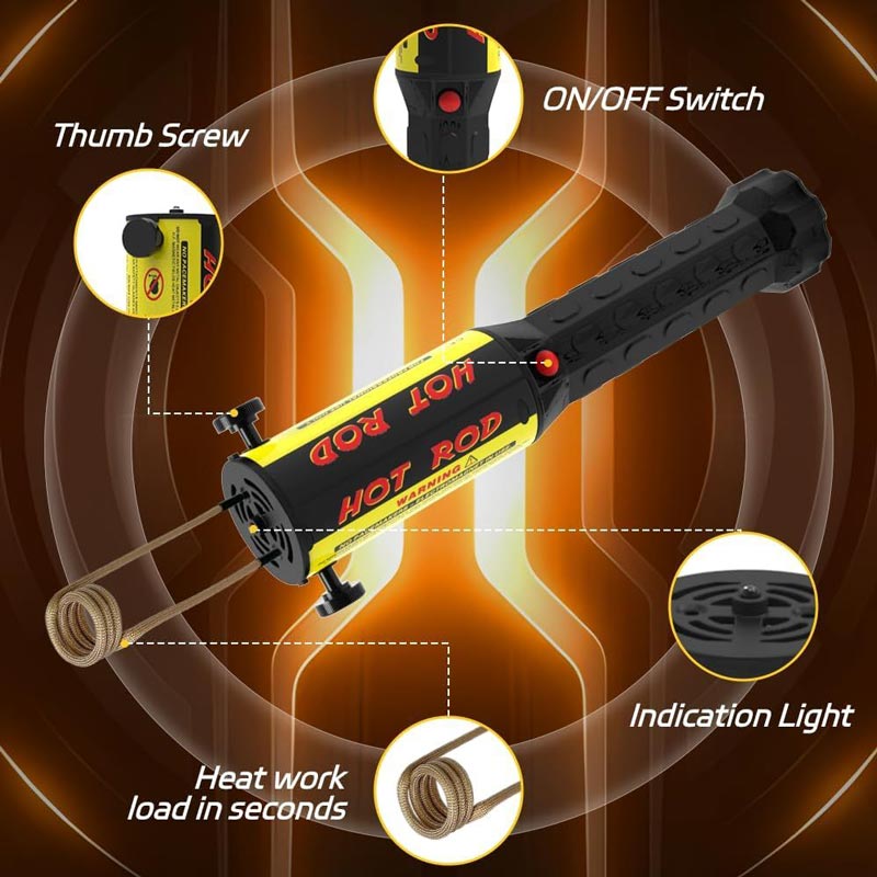 Kit de chauffage par induction magnétique - Outil de démontage de boulons par chauffage par induction 1100 W