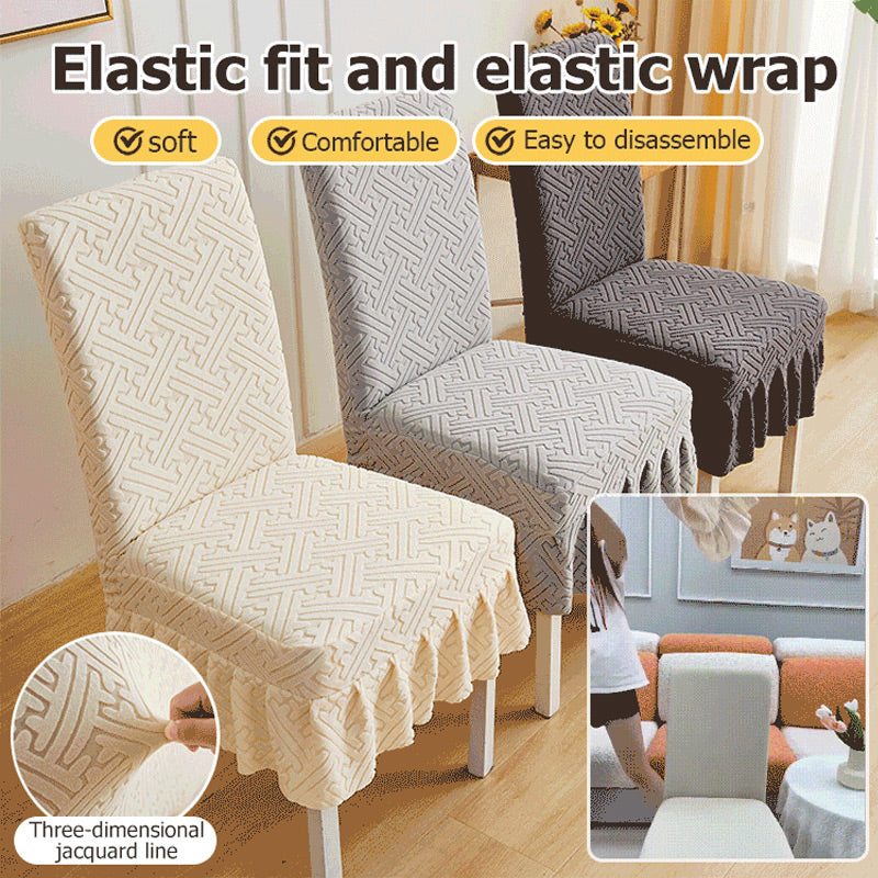 💥Housse de chaise nouveau style avec coussin jacquard