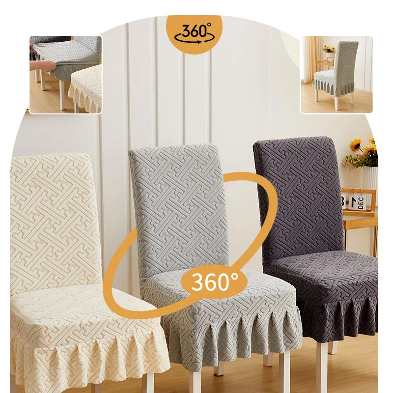 💥Housse de chaise nouveau style avec coussin jacquard