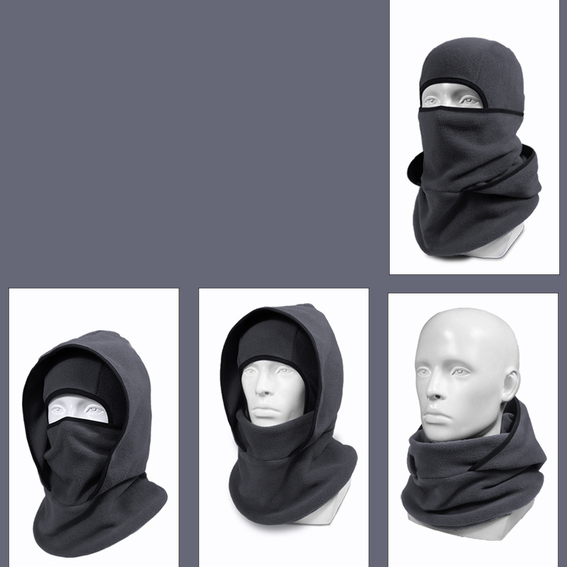 📢📢50 % de réduction !!!🎅 Masque 3 en 1 chauffant unisexe : bonnet + cache-cou + masque facial, anti-vent & compatible casque ! 🧣