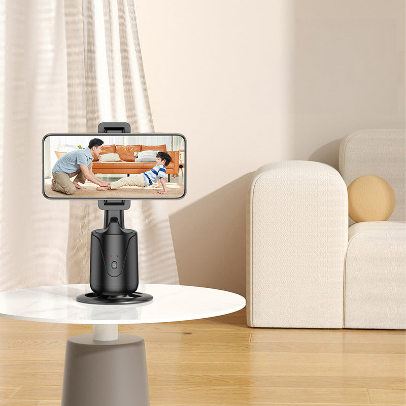 Support portable pour téléphone avec suivi automatique à 360°