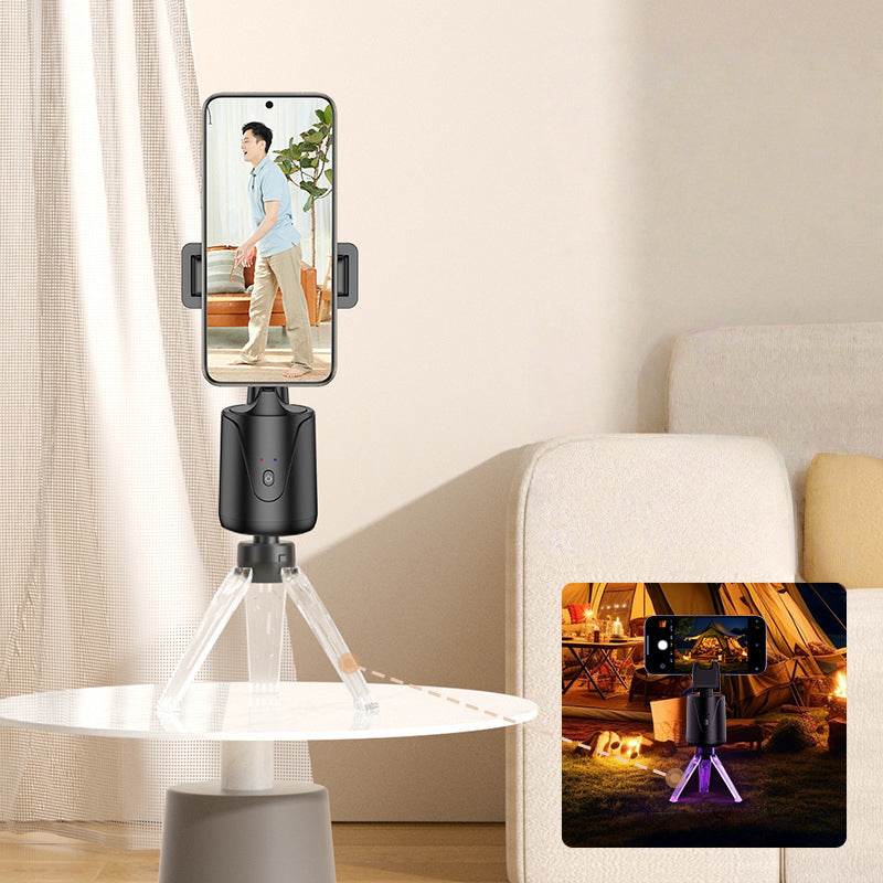 Support portable pour téléphone avec suivi automatique à 360°