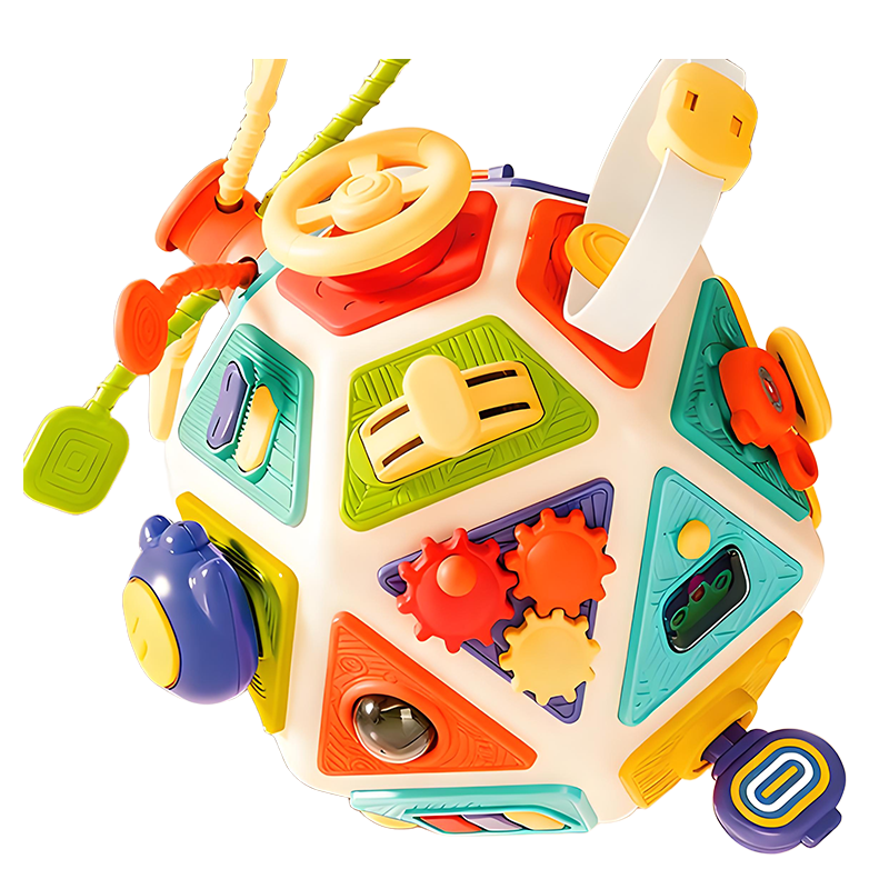 📢50% DE RÉDUCTION🎅CUBE SENSORIEL 22-EN-1🎨15 Panneaux d'Activités Interchangeables, Développe la Motricité et l'Éveil des Sens, Enfant 1-3 Ans👶