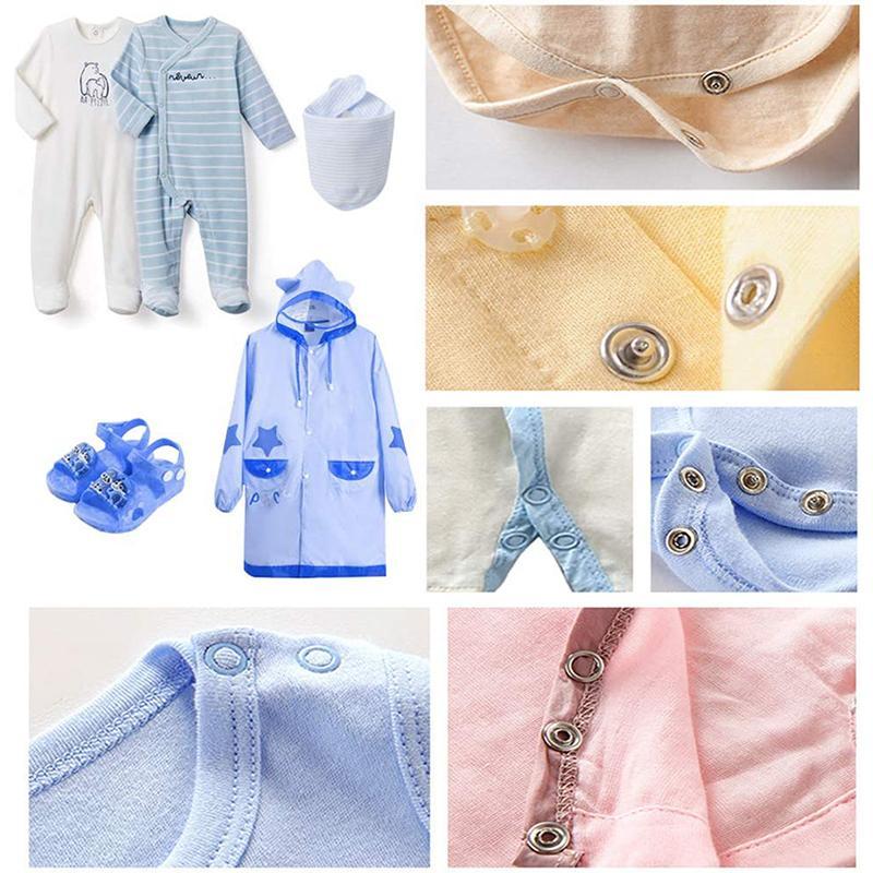 🧵 Kit Boutons-Pression DIY — 100 Jeux Multicolores, Cuivre & Fer, Pince Incluse + Boîte de Rangement, Couture & Réparation ✨